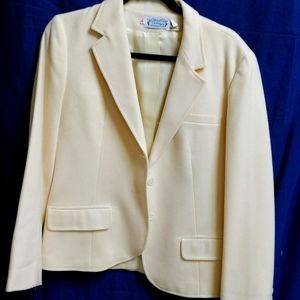 Cream Vintage Wool Blazer